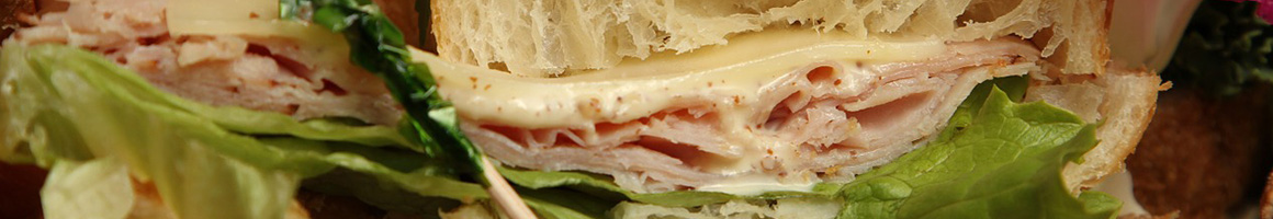 Eating Deli Sandwich at Westside Market restaurant in Cape May, NJ.